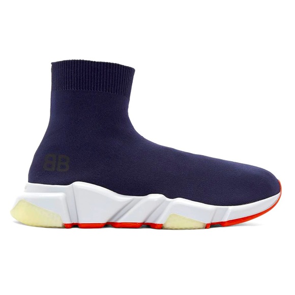 Balenciaga Other - BALENCIAGA navy blue speed runners trainers knit men’s 12